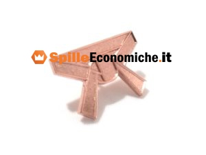 spille metallici bronzo scudo
